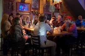 Firehouse Tap and Grille customers at the bar